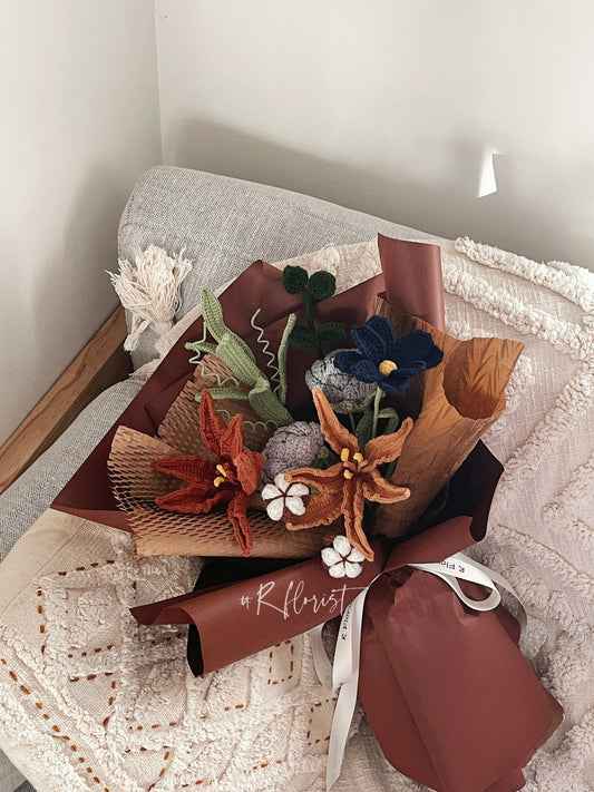 Wild Lilies Crochet Bouquet| preserved flower| Father's Day| Graduation